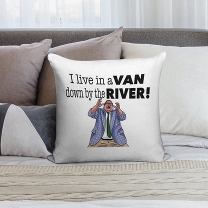 Down By The River- Matt Foley (Raised Hands) Soft Fade-Resistant Throw Pillow