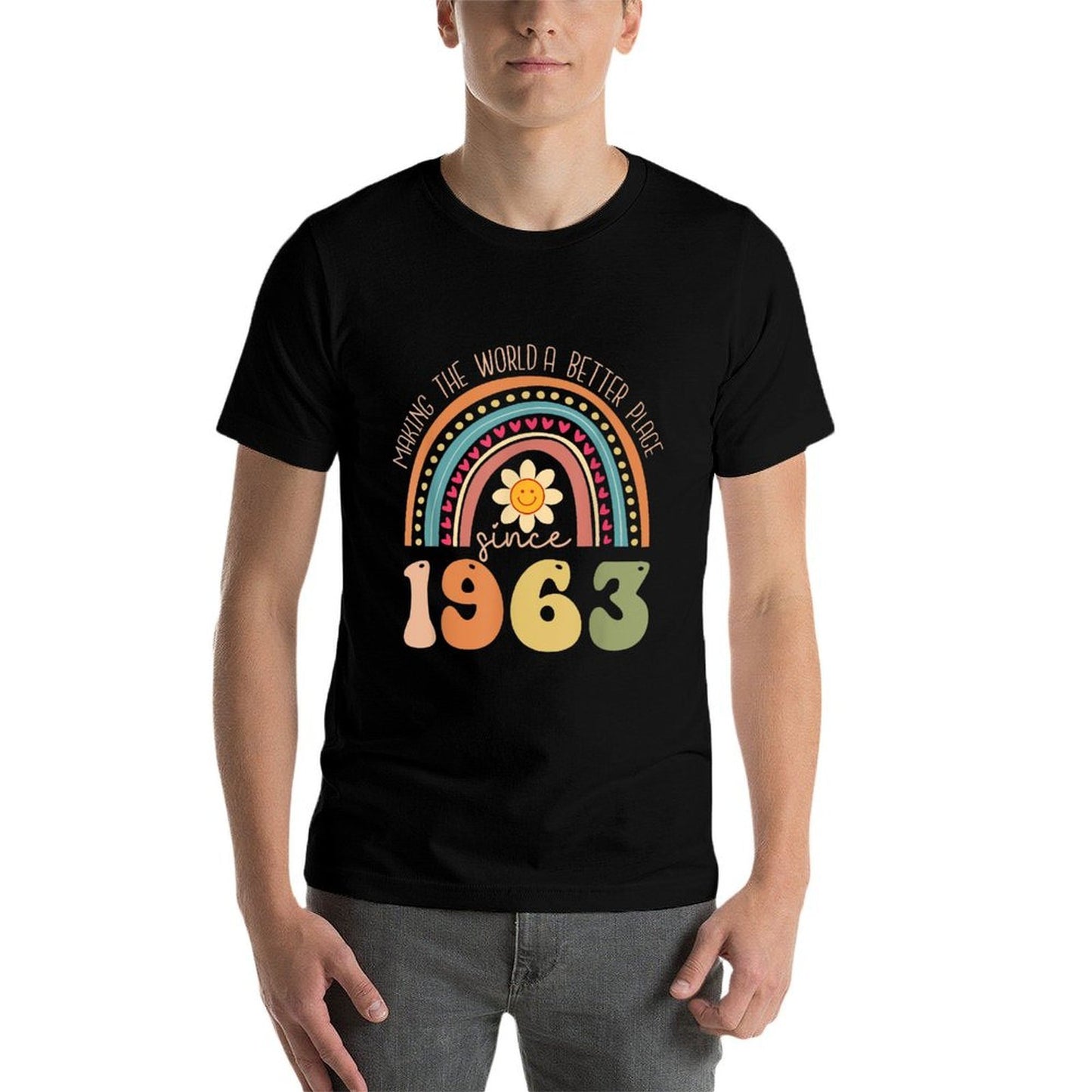 Turning 60 Retro 1963 60th Birthday for Women  Stretchy T-Shirt