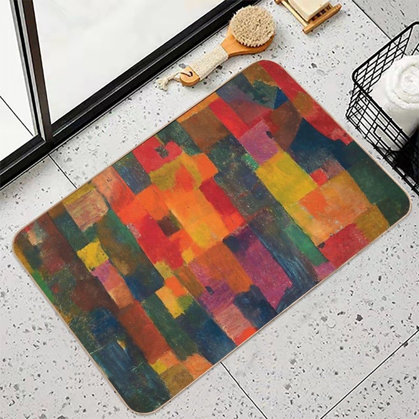 Paul Klee - No Title - Ohne Titel  Slip-Resistant Bath Mat
