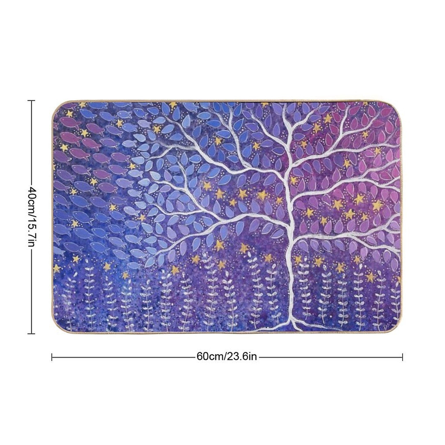Between Two Worlds  Easy To Clean Bath Mat