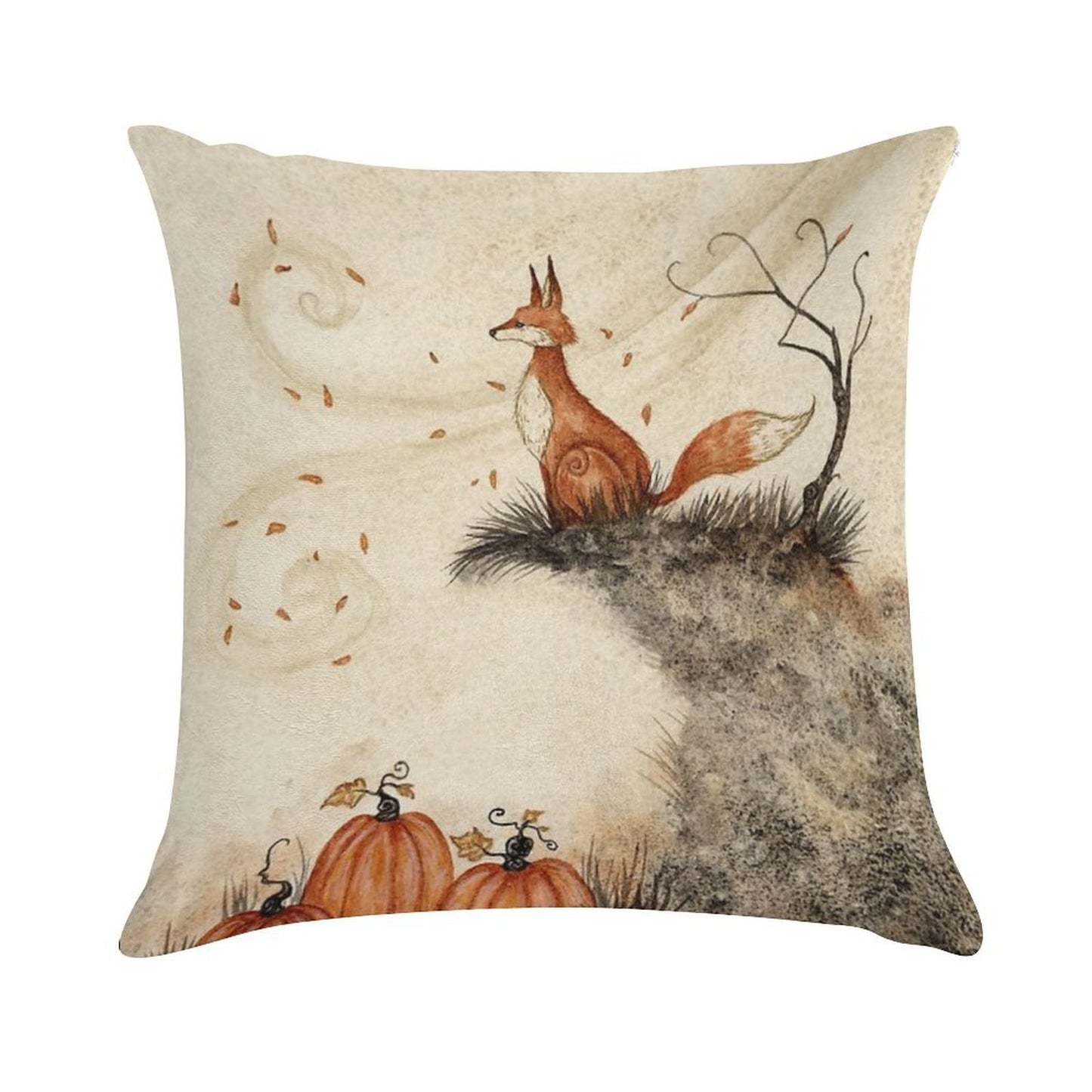 Guarding The Pumpkin Patch Soft Home Decor Throw Pillow
