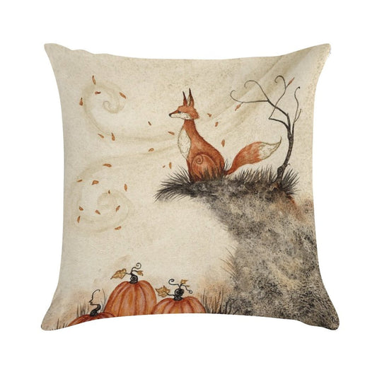 Guarding The Pumpkin Patch Soft Home Decor Throw Pillow