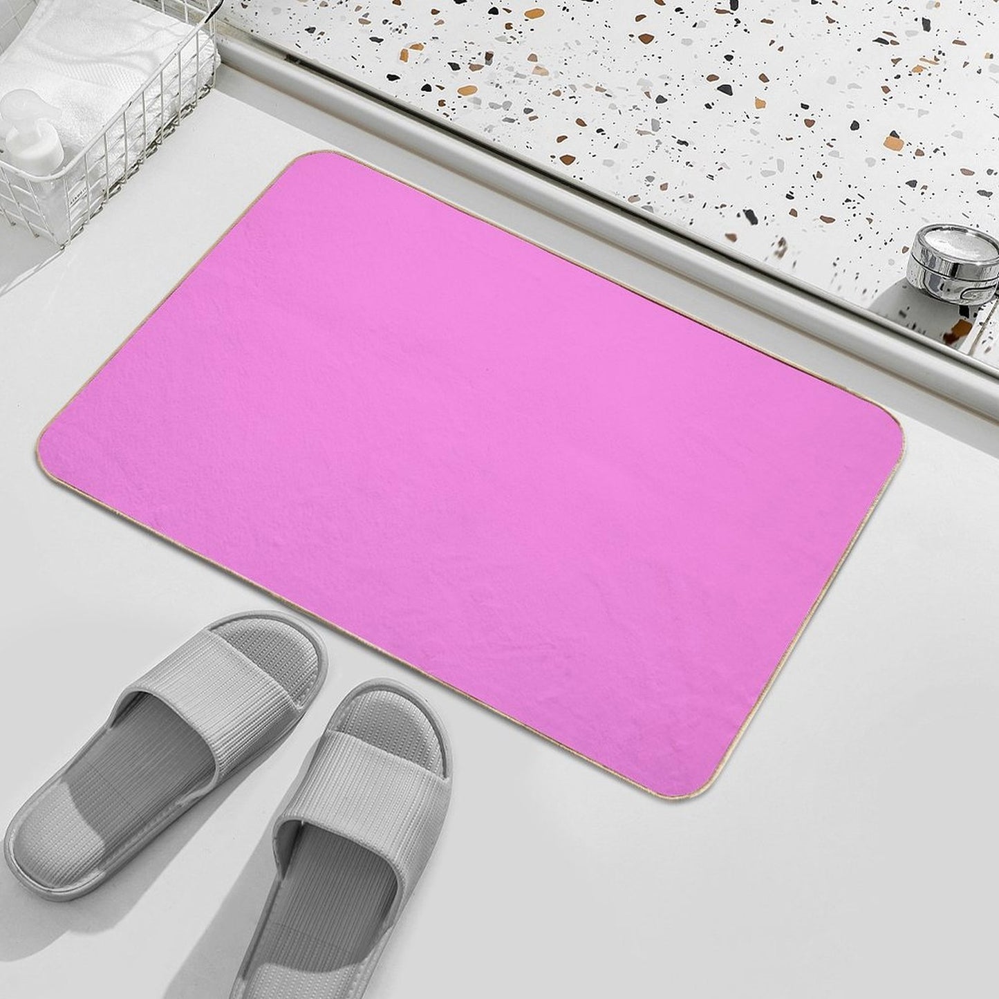 Pink  Anti-Trip Bath Mat