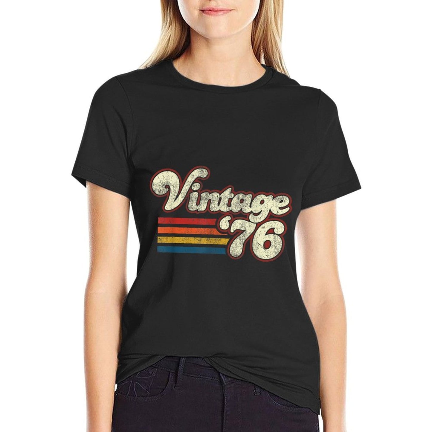 Vintage 1976 Birthday  Wrinkle-resistant T-Shirt