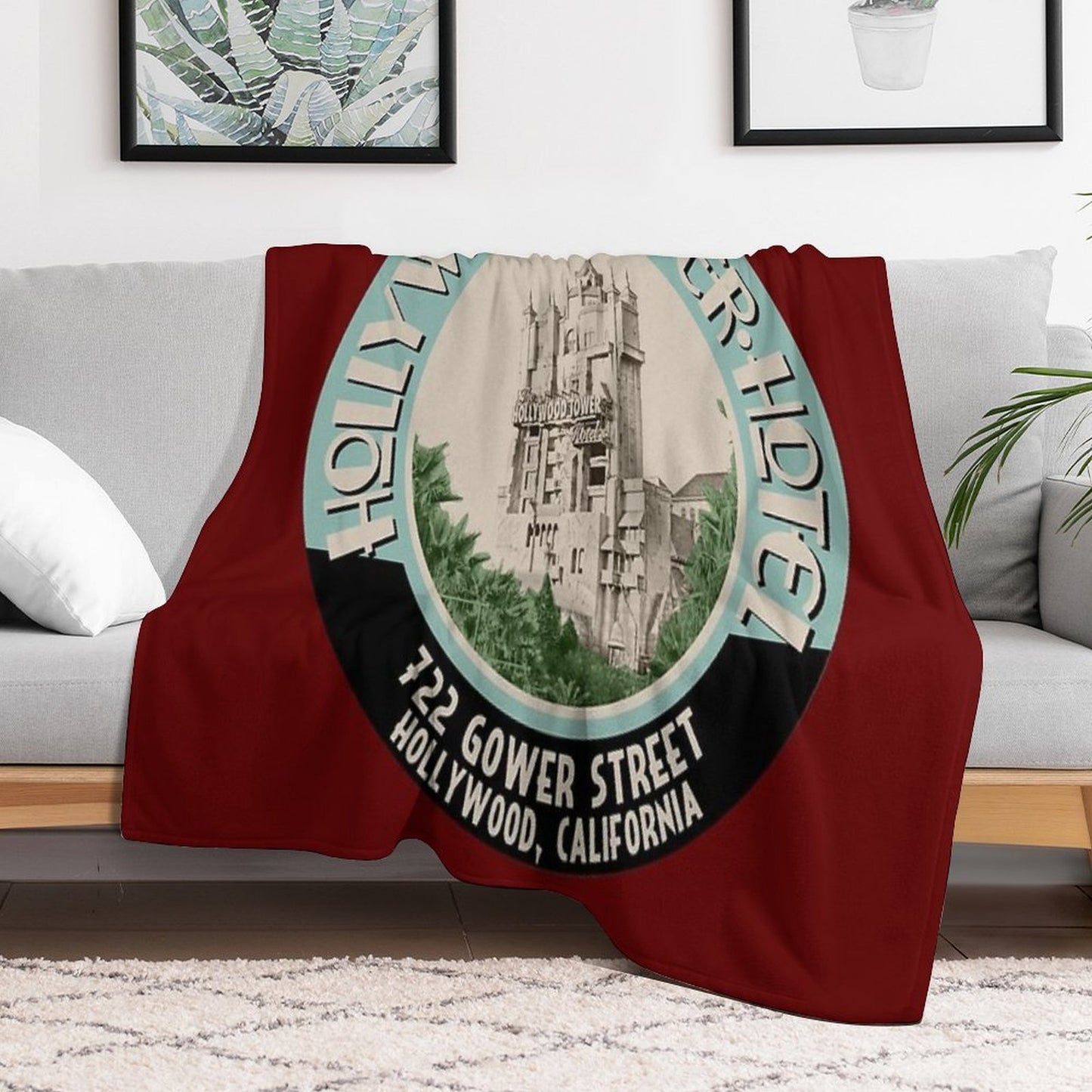 Hollywood Tower Multi-functional Throw Blanket