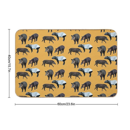 T Is for Tapir  Easy To Clean Bath Mat