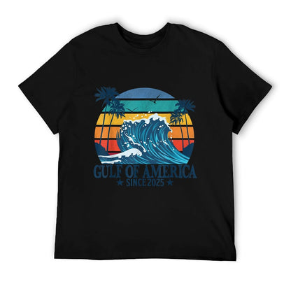 Gulf of US America Vintage Beach America&#39;s Gulf Slim-fit Cut T-Shirt