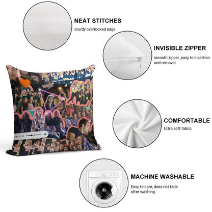 Pitch Perfect Collage Soft Bedroom Essential Throw Pillow