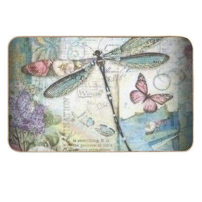DRAGONFLY ANGEL  Slip-Resistant Bath Mat