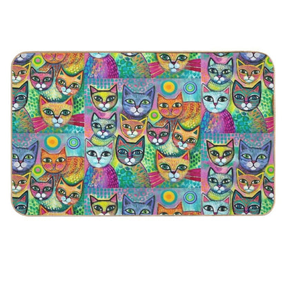 Happy Cats  Repositionable Bath Mat