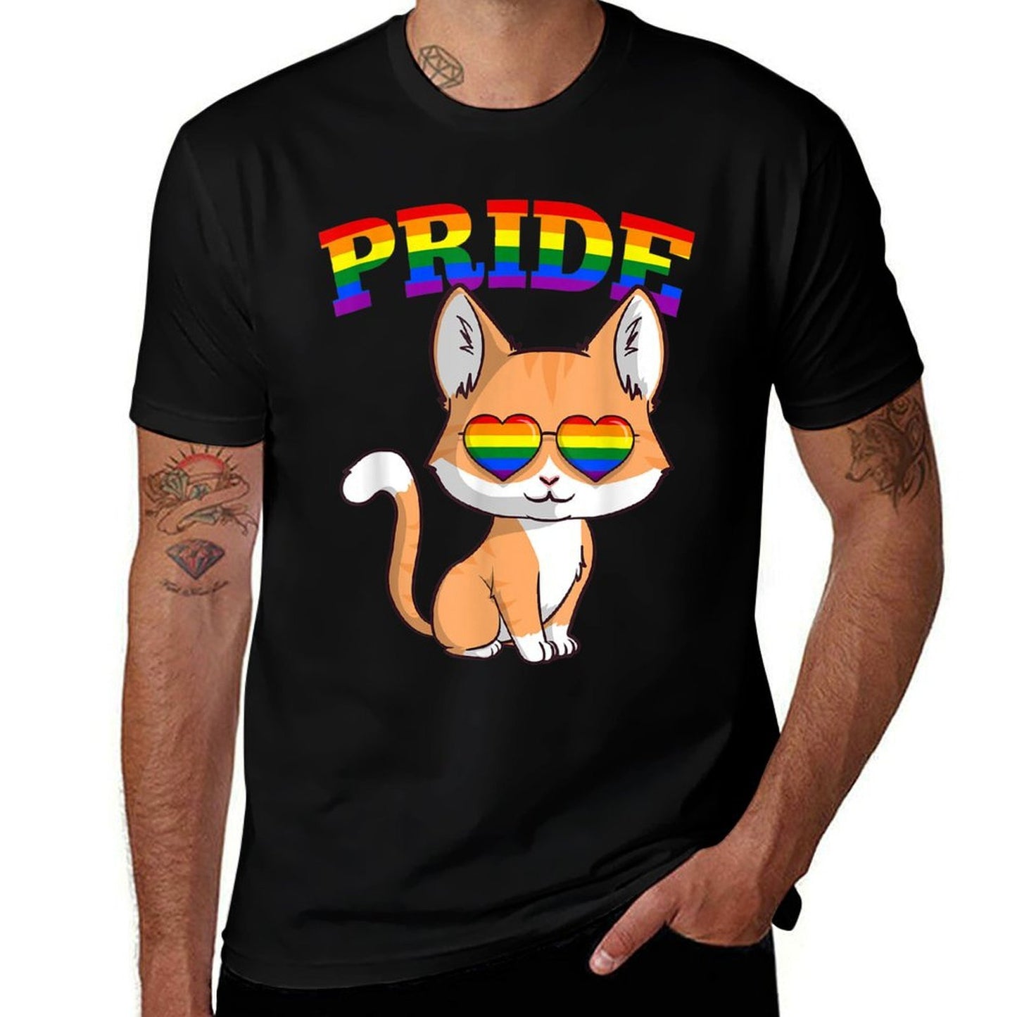 LGBT Kitty Cat Gay Pride Rainbow Cute Kitten Gift  Soft T-Shirt