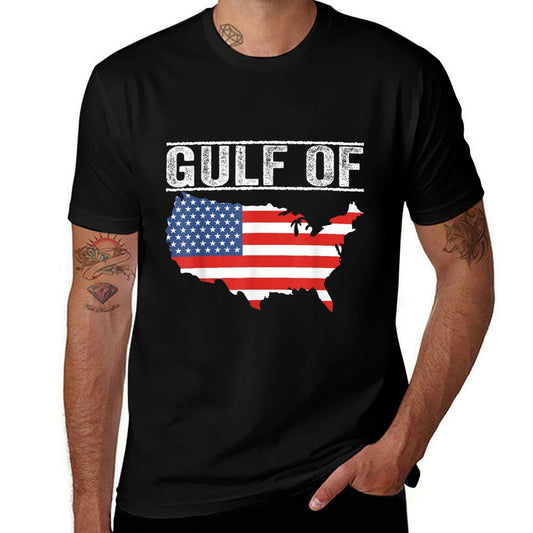 Gulf of USA America Funny USA Flag Affordable Price T-Shirt