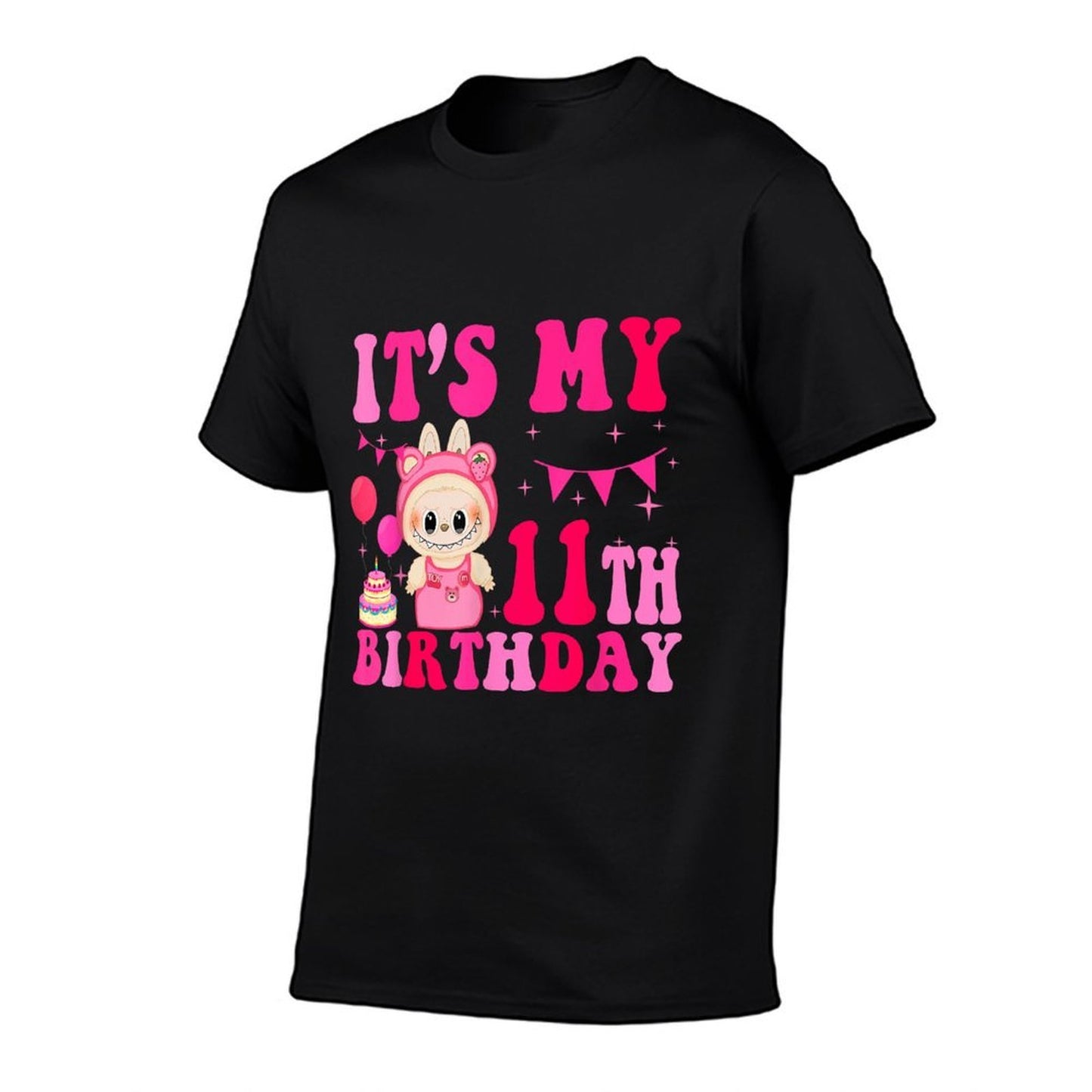 It's My 11th Birthday Girls Kidsns Labu-bu Bday  Moisture-wicking T-Shirt
