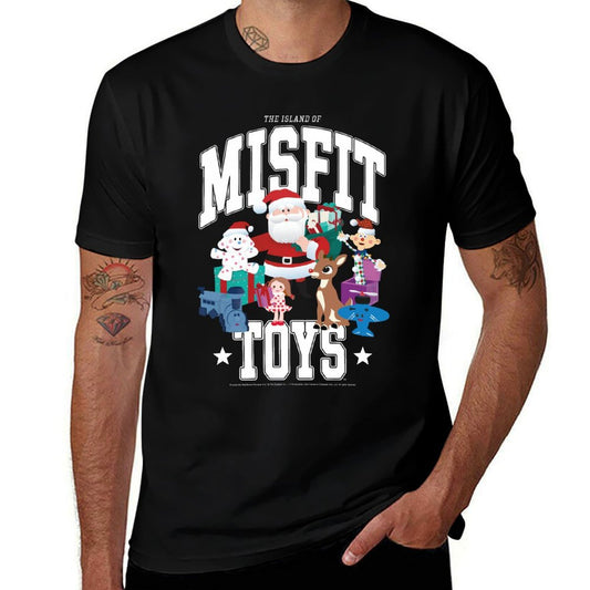 Rudolph Island of Misfit Toys Varsity Style Retro Christmas  Vintage-inspired T-Shirt