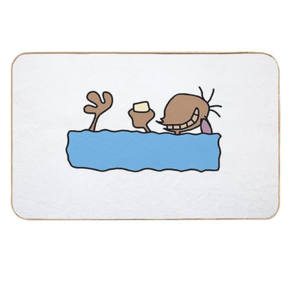 Ren's Beloved Ice-cream Bar - Ren And Stimpy  Pet-Safe Bath Mat