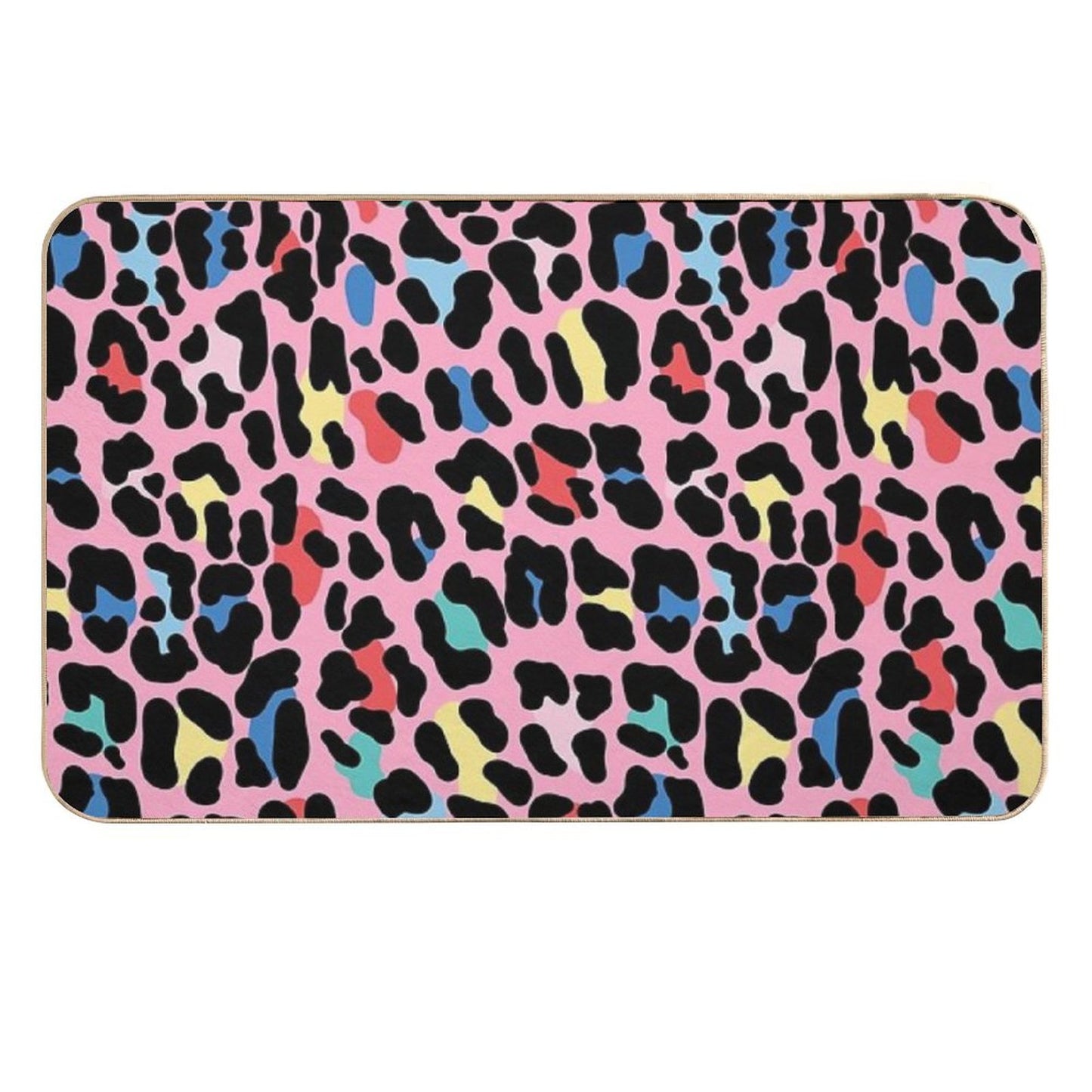 Rainbow Leopard by Elebea  Multi-Purpose Bath Mat