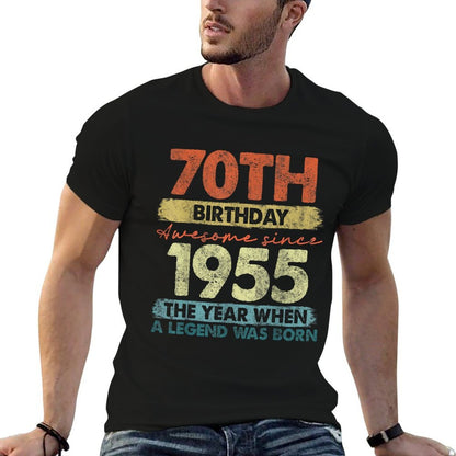 70 Year Old Gifts Vintage 1955 Limited Edition 70th Birthday  Moisture-wicking T-Shirt