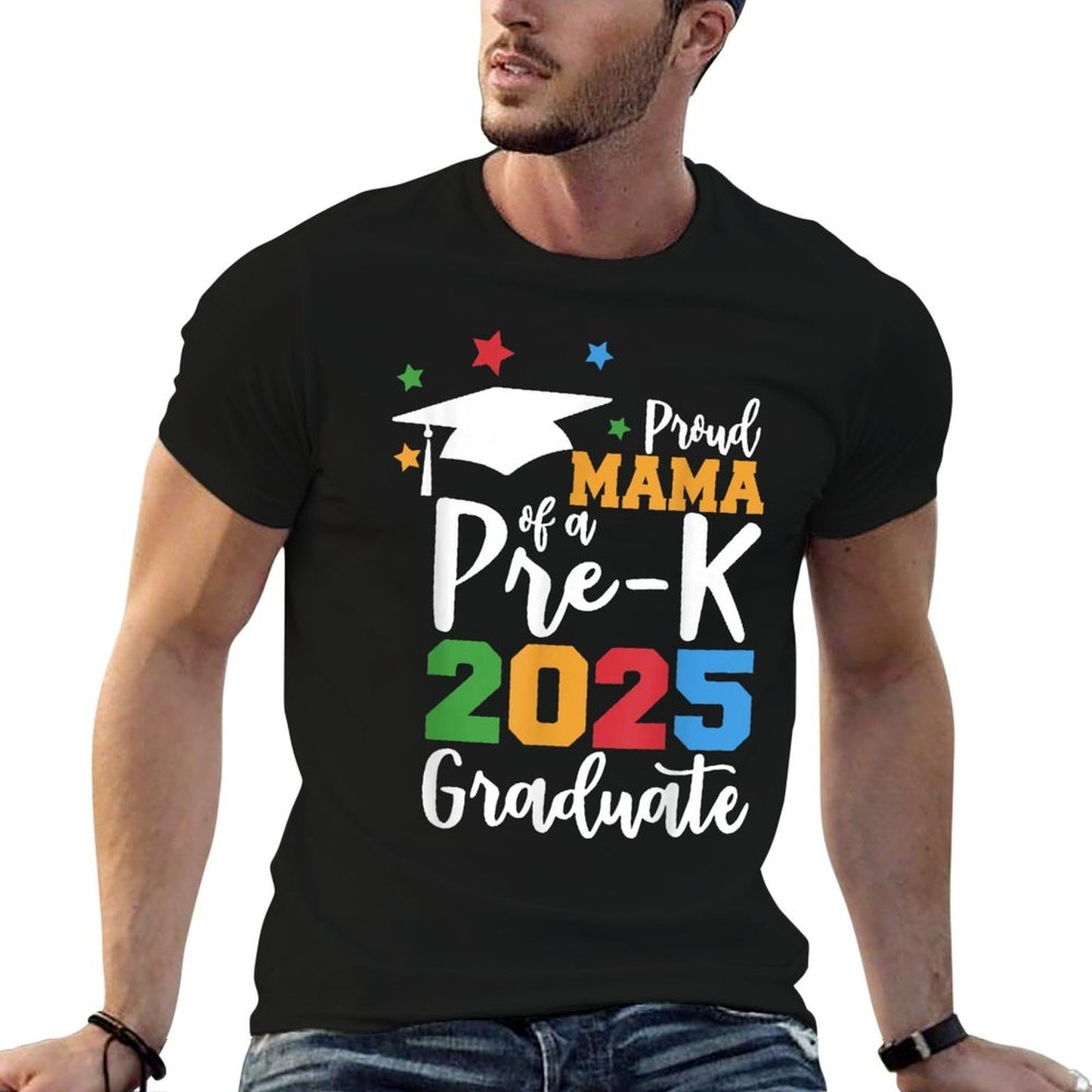 Proud Mama of A Pre-K 2025 Graduate Class of 2025 Graduation  Lightweight T-Shirt