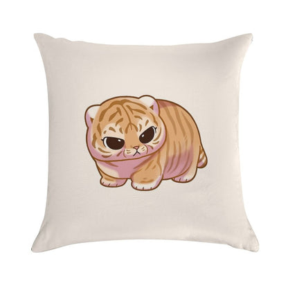 Chonky Tiger Soft Decorative Cover Throw Pillow