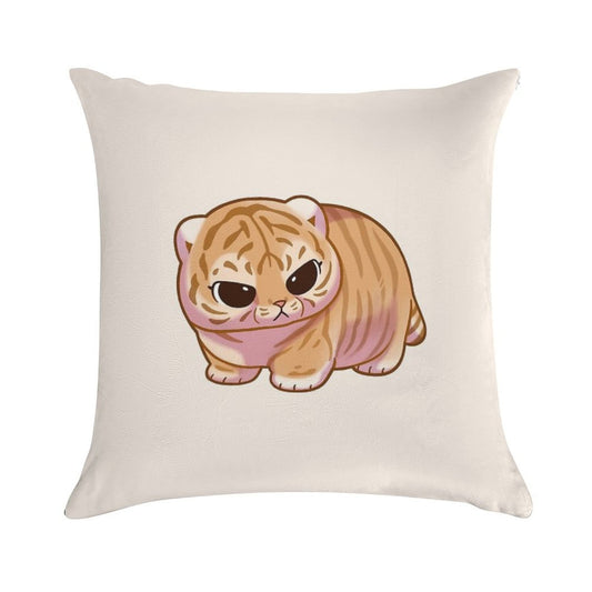 Chonky Tiger Soft Decorative Cover Throw Pillow