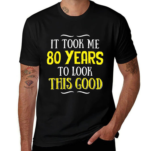 80 Years Old Birthday - Happy 80th Birthday!  Vintage-inspired T-Shirt