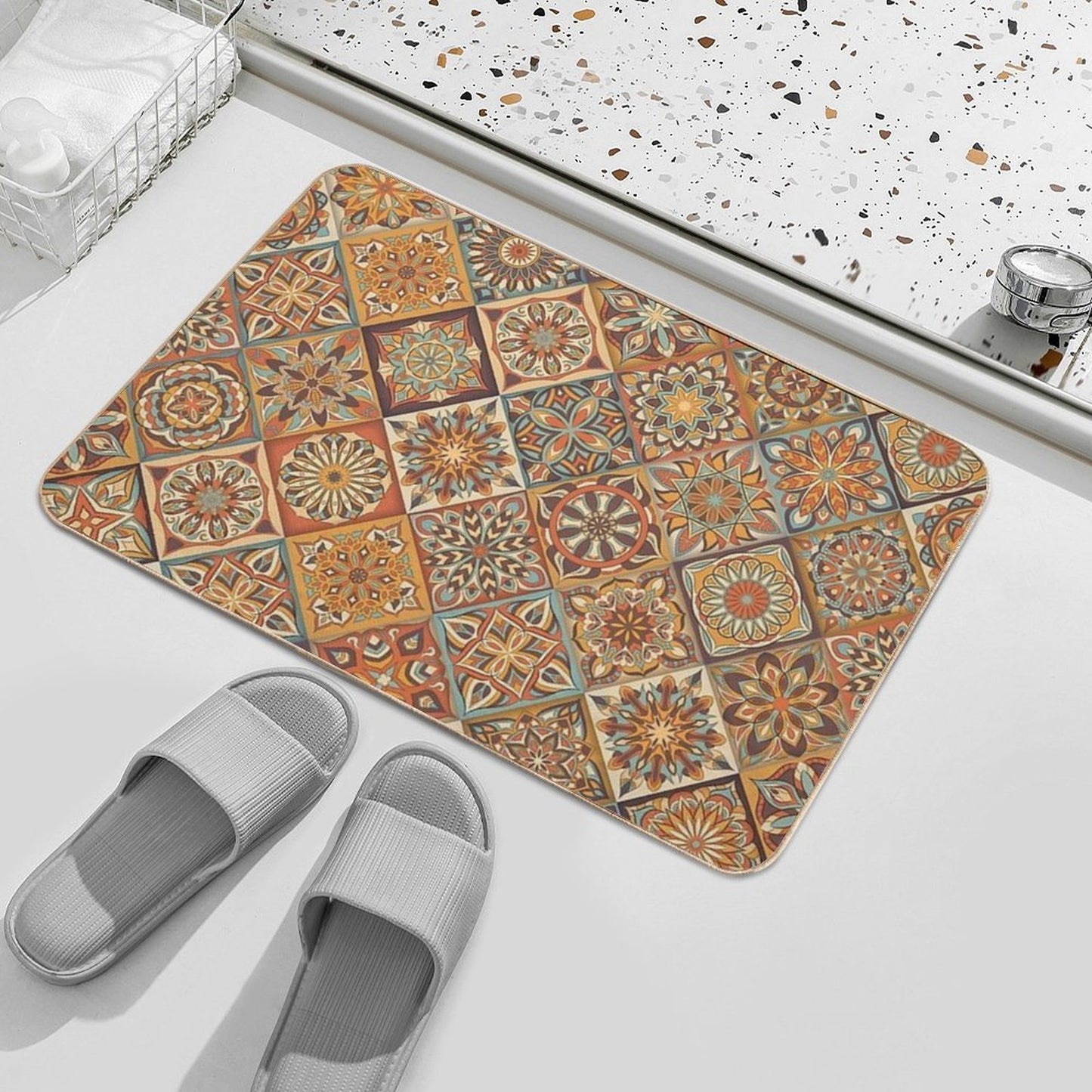 Retro Pattern  Versatile Bath Mat