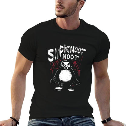 Slipknoot Noot Penguin Death Metal Goth Hard Rock  Relaxed-fit T-Shirt