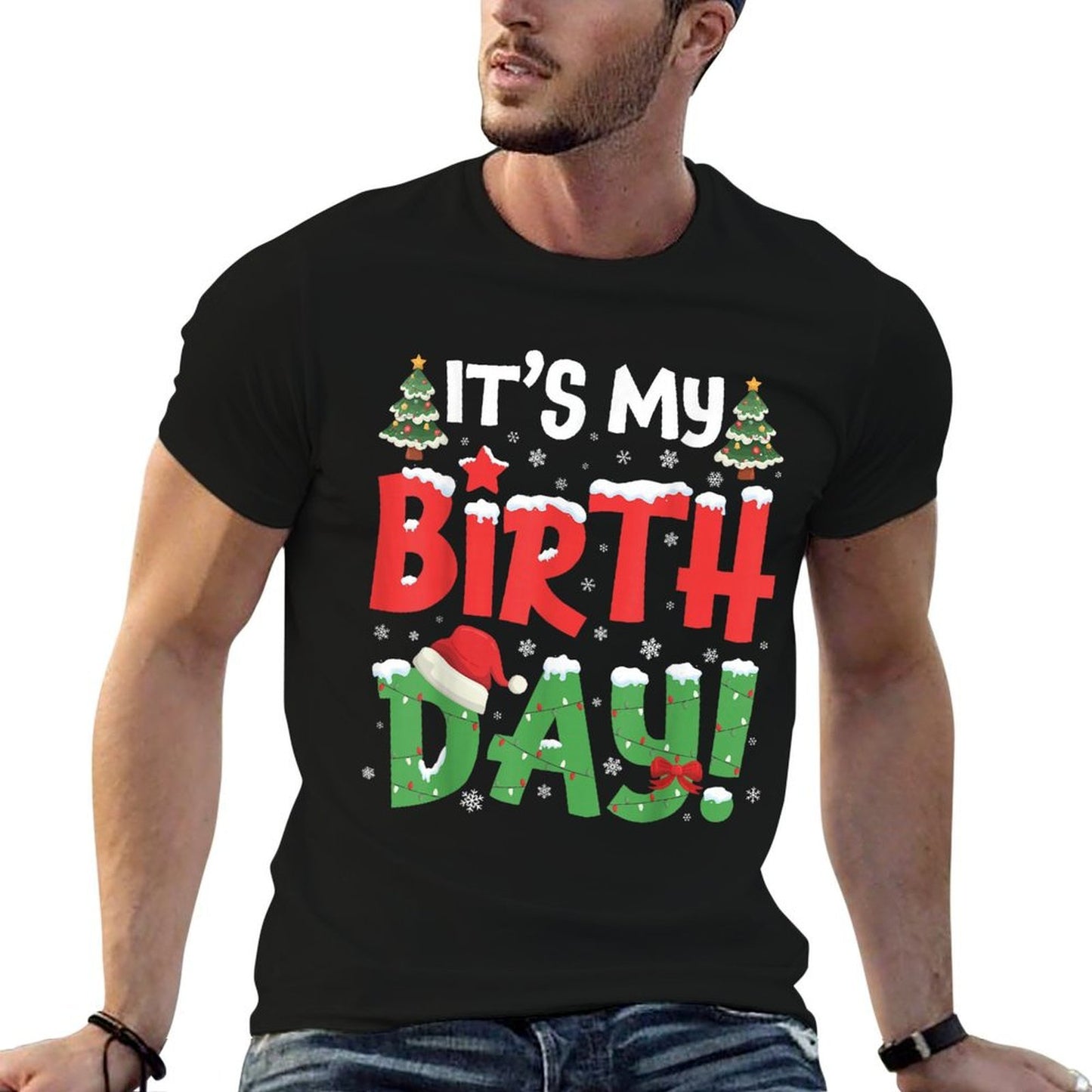 Its My Birthday Christmas Funny Bday Xmas Kids Boys Girls  Classic T-Shirt