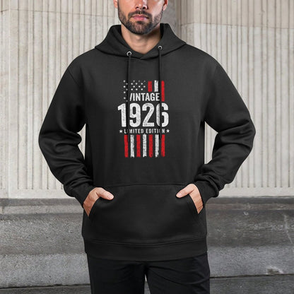 Limited Edition Vintage 1926 - Born in 1926 - 1926 Birthday Durable Construction Hoodie