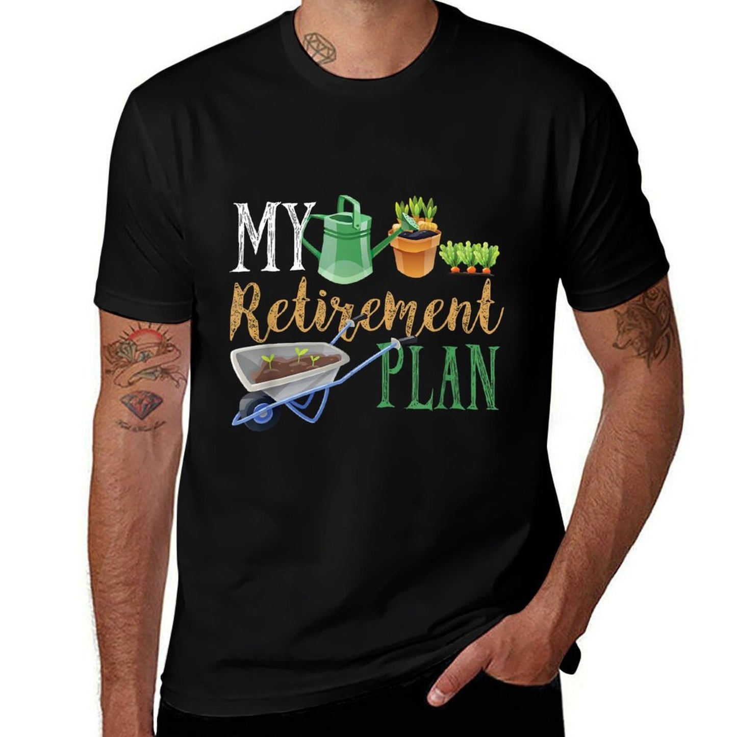 Retirement Plan Gardener Hobby Pensioner Garden Plants Gift  Stretchy T-Shirt