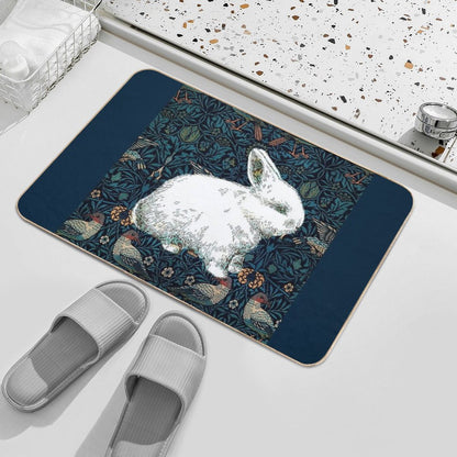 A Rabbit in Morris's Garden  Easy To Clean Bath Mat