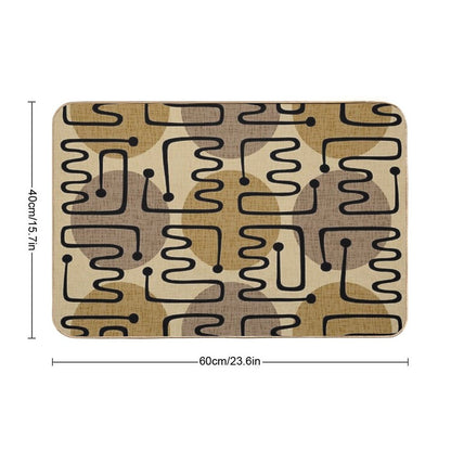 Mid Century Modern Atomic Polka Dot Pattern 229  Odorless Bath Mat