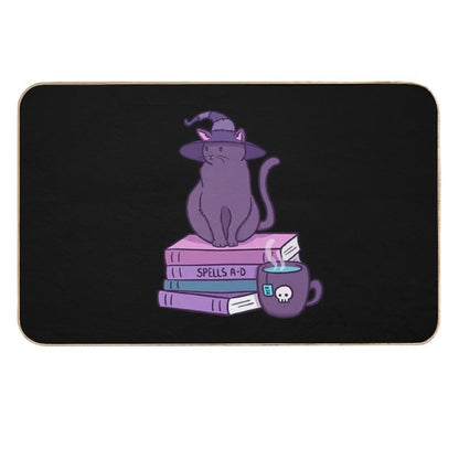 Feline Familiar  Black  Nikury  Anti-Trip Bath Mat