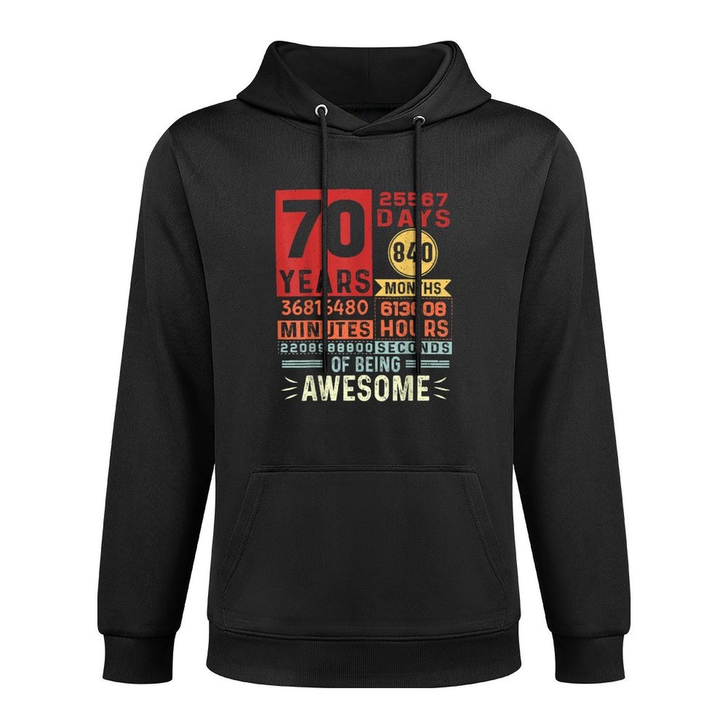Seventy Years of Being Awesome 70 Years Old 70th Birthday Casual Wear Hoodie