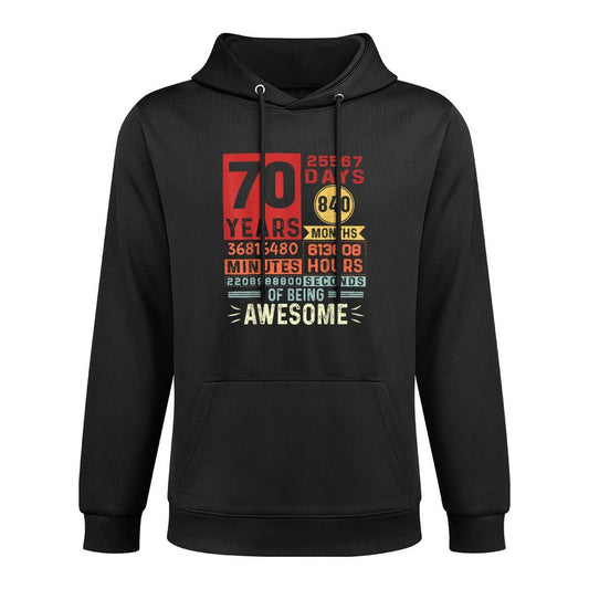Seventy Years of Being Awesome 70 Years Old 70th Birthday Casual Wear Hoodie