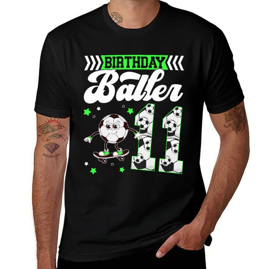 11th Soccer Birthday Party Eleven Year Old Soccer Player Premium  Quick-drying T-Shirt