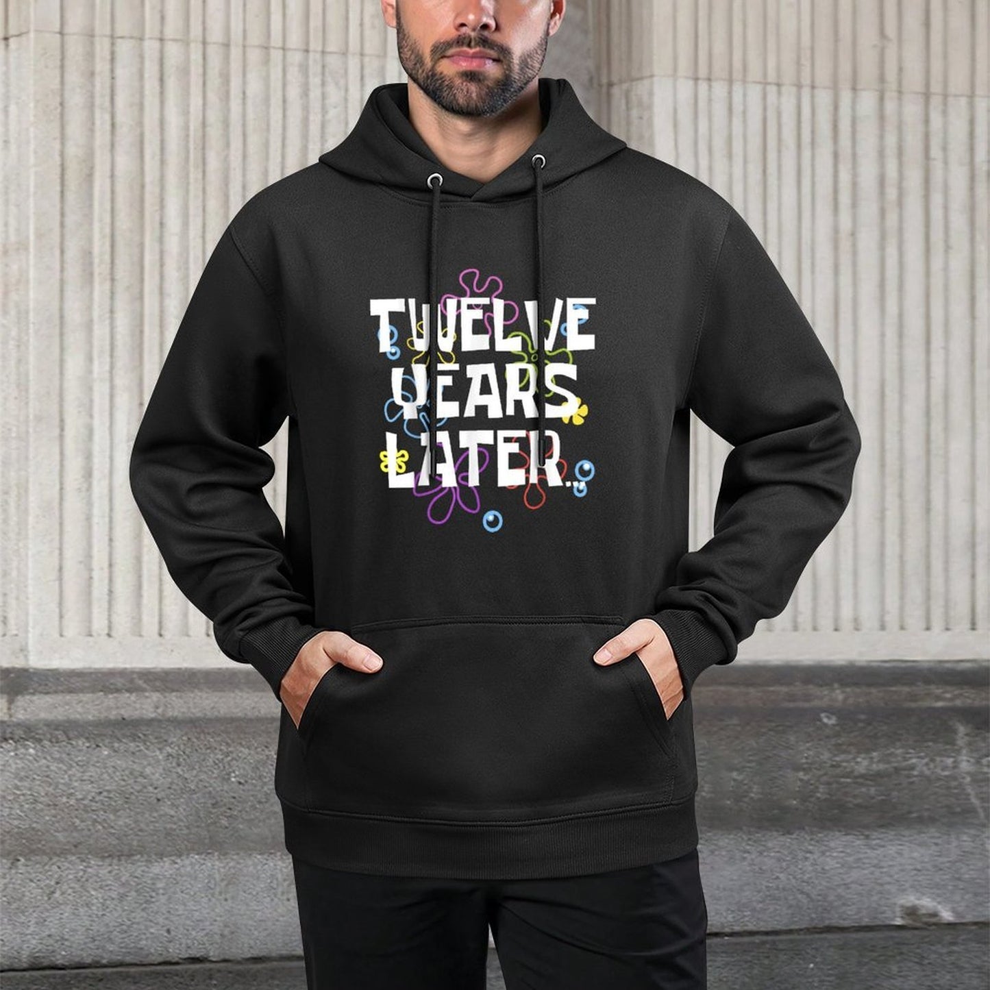 TWELVE YEARS LATER 12th 12 Year Old Birthday Gifts Girl Boys Customizable Surface Hoodie