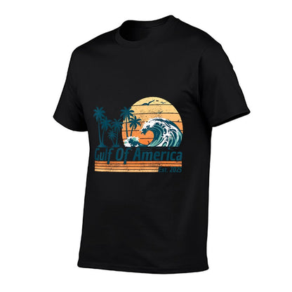 Gulf of US America Shirt Retro Golf of US America Shirt Wrinkle-resistant T-Shirt