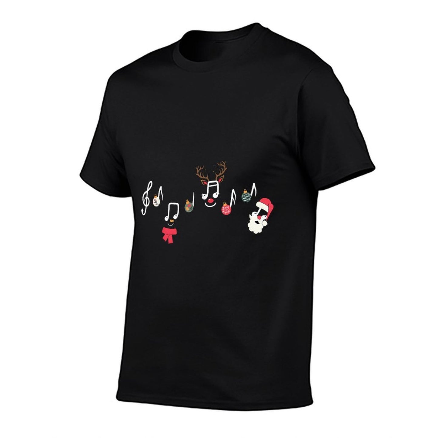 Christmas Santa Snowman Reindeer Music Notes Teacher Holiday  Classic T-Shirt