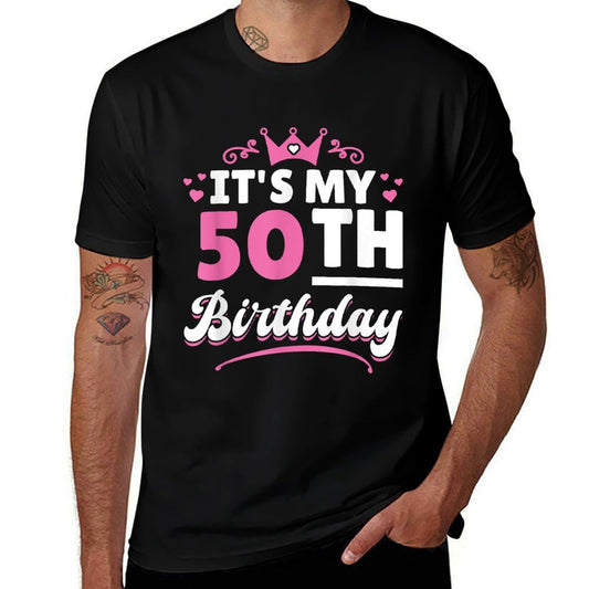 50 Years Woman It's My 50th Birthday  Vintage-inspired T-Shirt