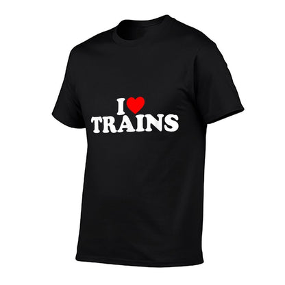 I Love Trains  Affordable Price T-Shirt