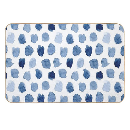 Indigo Love  Anti-Trip Bath Mat