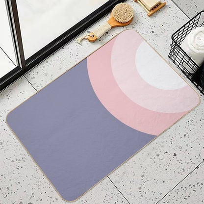MAT - Pink Circle  Repositionable Bath Mat