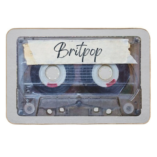 Best of Britpop Music Songs Style Cassette Old School  Easy Maintenance Bath Mat