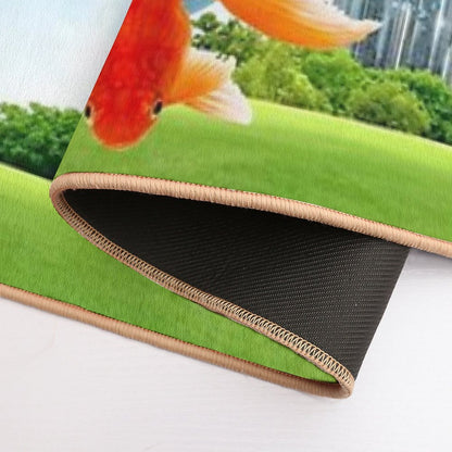 CD Listening to Music with Fish  Rapid-Drying Bath Mat