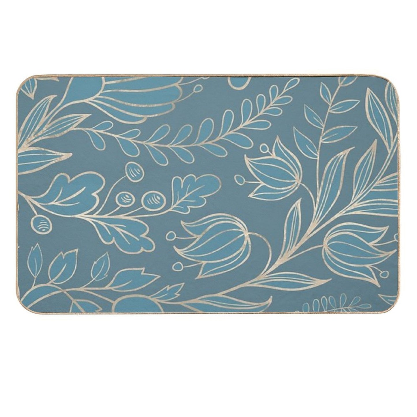 Blueprint Color of The Year - Floral  Repositionable Bath Mat