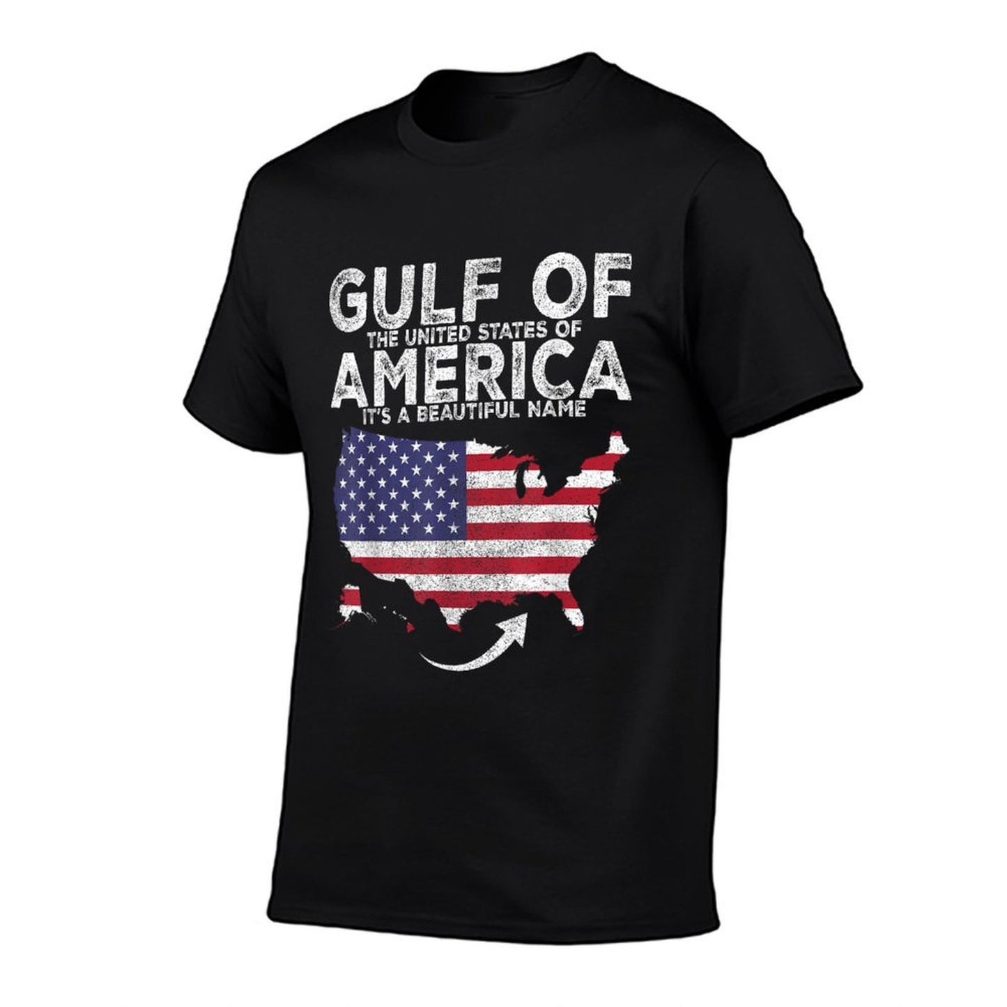 Vintage Gulf of US America It&#39;s A Beautiful Name Relaxed-fit T-Shirt