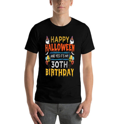 Happy Halloween And Yes It's My 30th Birthday October 1991  Rolled Sleeves T-Shirt