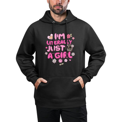 Im Literally Just A Girl Groovy Hamster Meme Layering Staple Hoodie