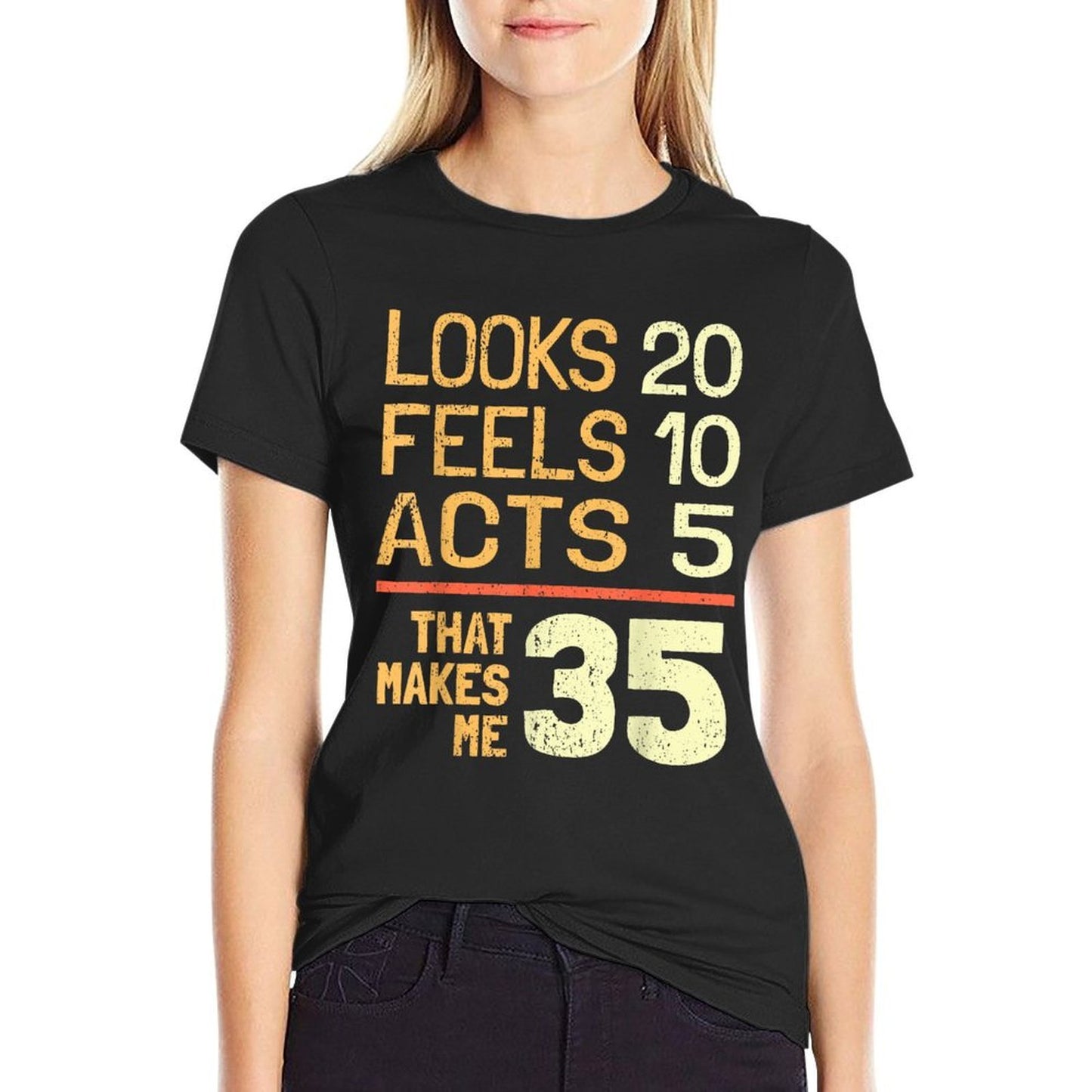 Hilarious 35th Birthday Idea I 35 Years  Moisture-wicking T-Shirt